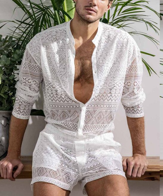 Hollow Lace Two-piece Set